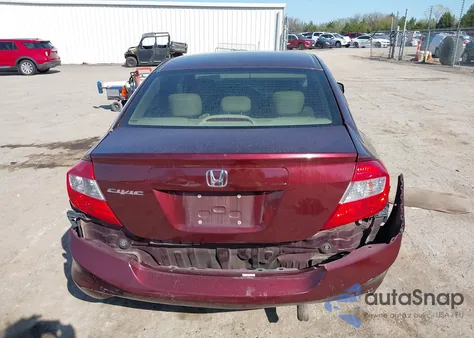 2012 Honda Civic Ex-L z USA, uszkodzony, nr VIN 19XFB2F9XCE044850
